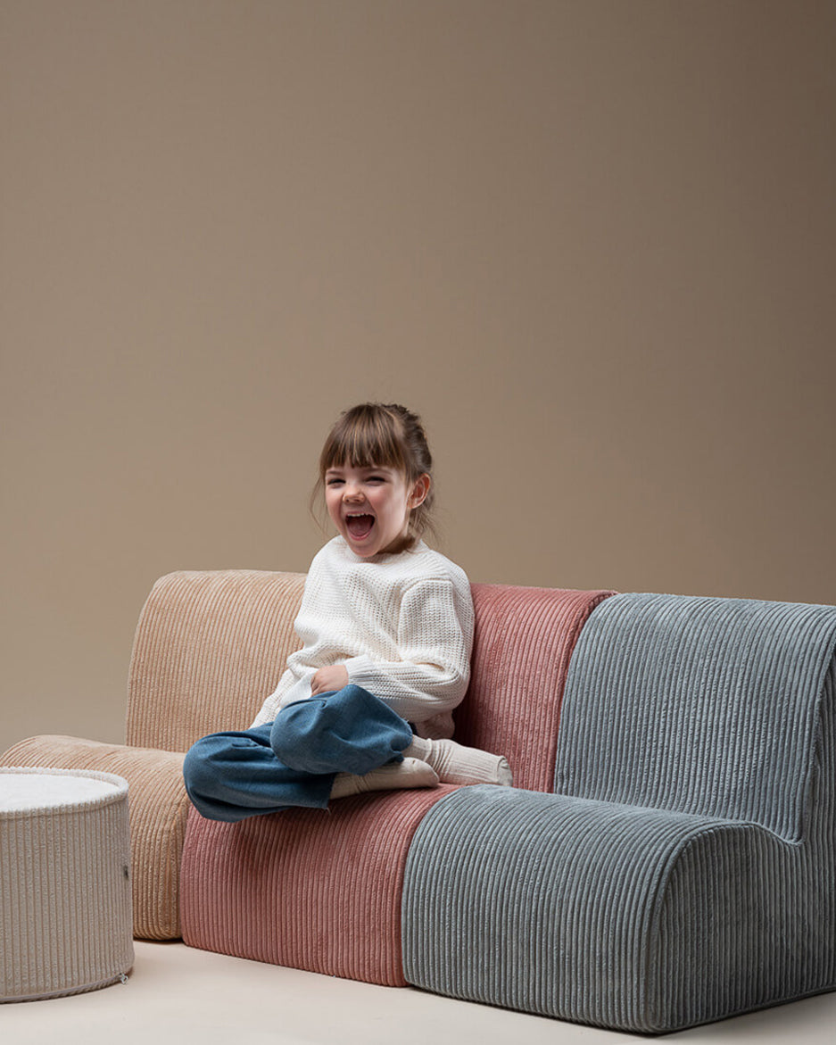 Wigiwama Wigiwama Cloud Beanbag Chair Kinderfauteuil - Pink Mousse - Decomusy