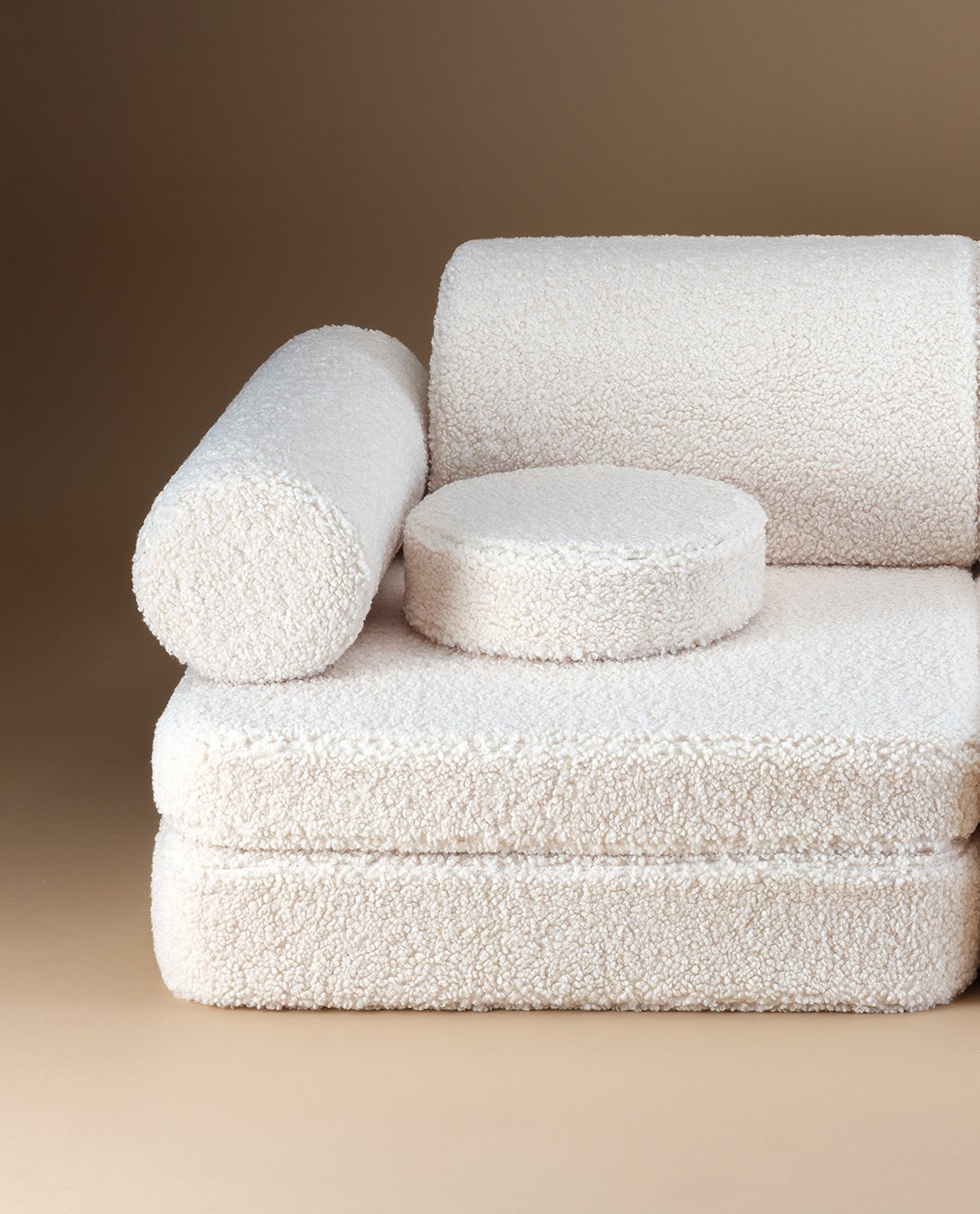 Wigiwama Wigiwama Settee Sofa Speelset - Cream White - Decomusy
