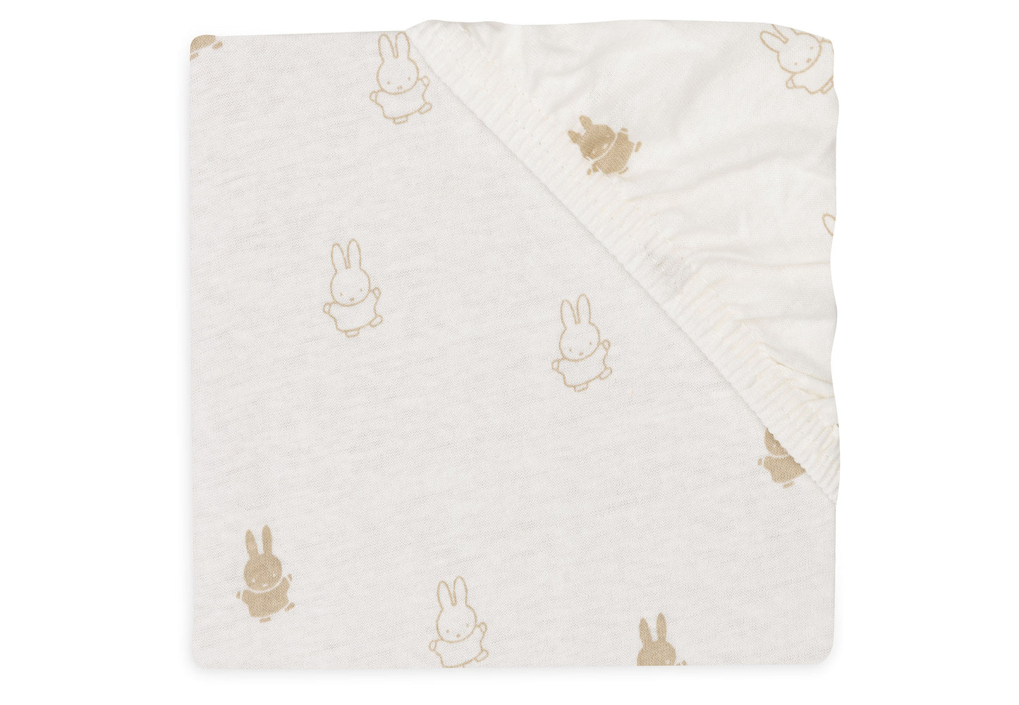 Jollein Jollein Aankleedkussenhoes Jersey 50x70cm Happy Miffy - Nougat - Decomusy