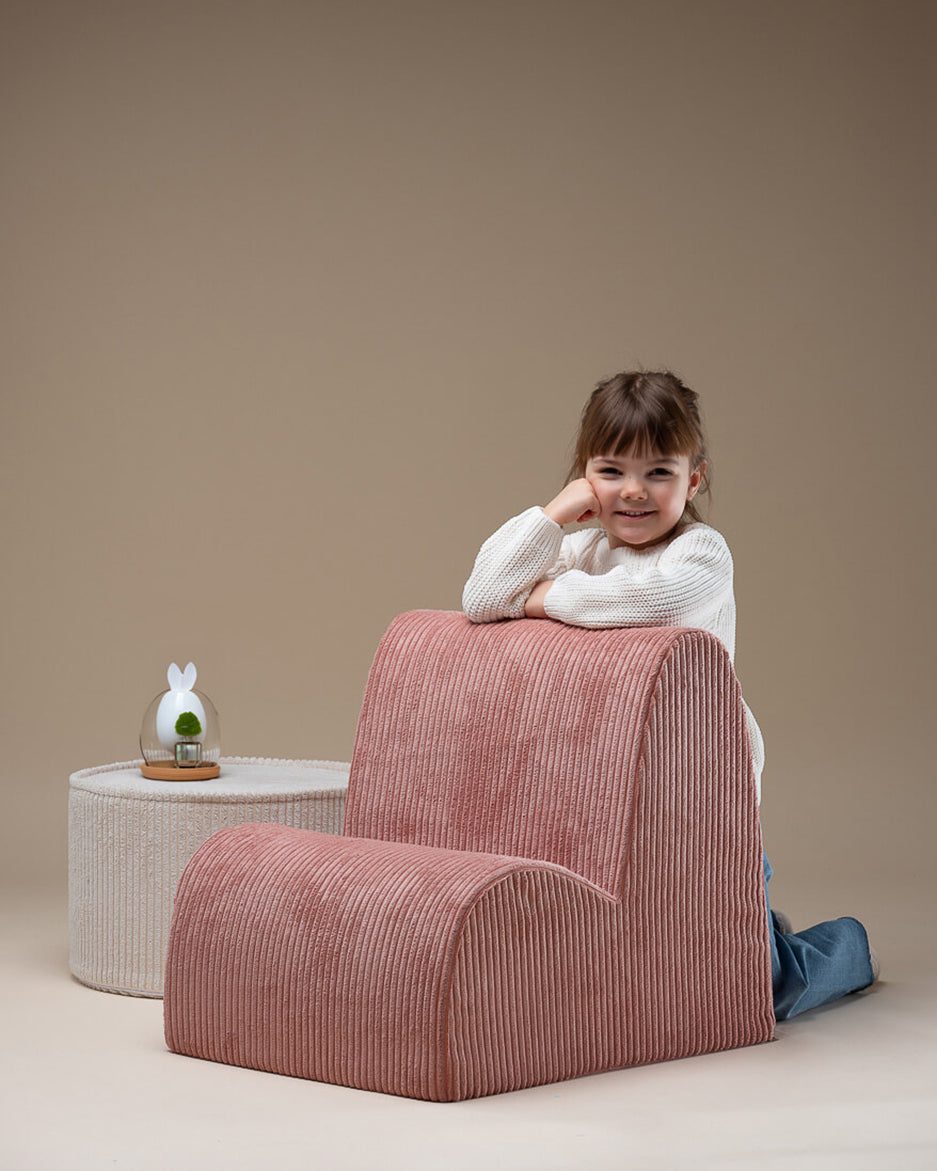 Wigiwama Wigiwama Cloud Beanbag Chair Kinderfauteuil - Pink Mousse - Decomusy