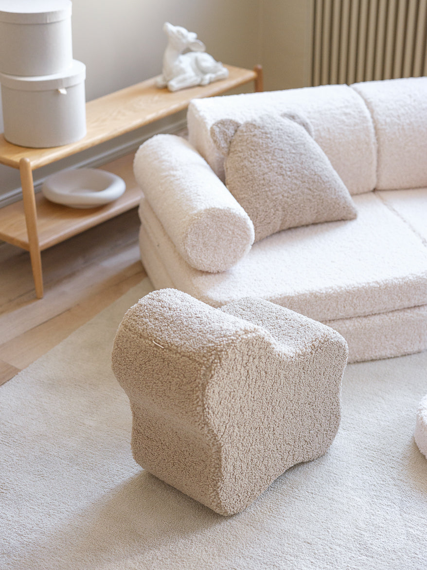 Wigiwama Wigiwama Settee Sofa Speelset - Cream White - Decomusy