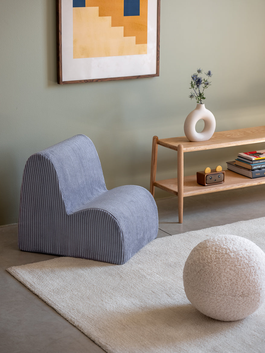 Wigiwama Wigiwama Cloud Beanbag Chair Kinderfauteuil - Blueberry Blue - Decomusy