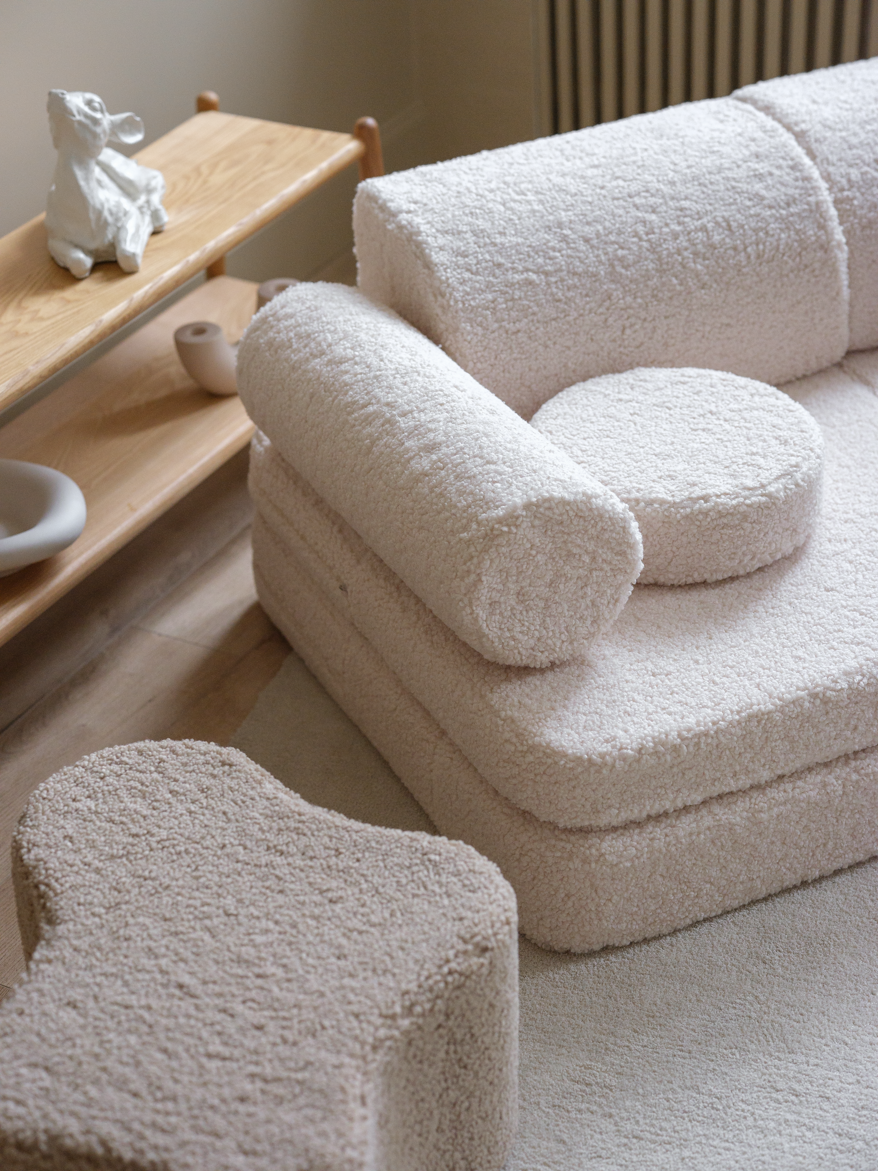 Wigiwama Wigiwama Settee Sofa Speelset - Cream White - Decomusy