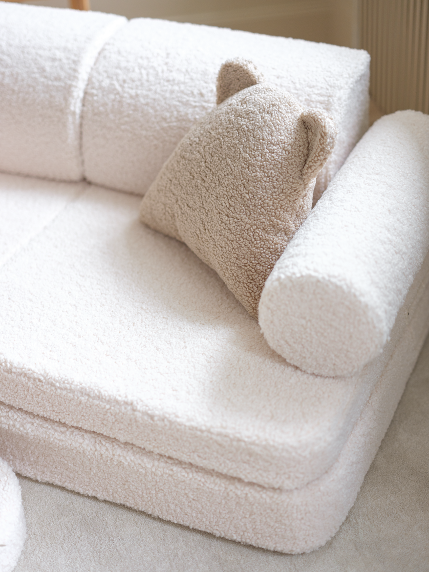 Wigiwama Wigiwama Settee Sofa Speelset - Cream White - Decomusy
