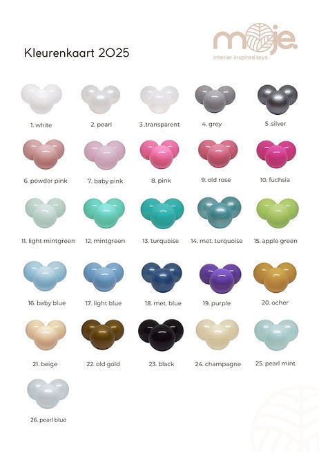 Moje. Moje. Speelset 5 elements + vierkant Ballenbad - Cotton - Grey - Decomusy