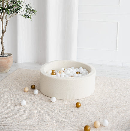 Moje. Moje. Bouclé Ballenbad - 90x30 cm - Créme - Decomusy