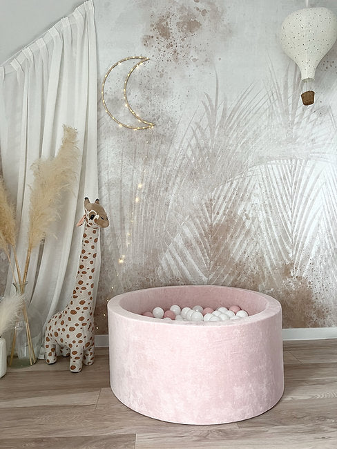 Moje. Moje. Ballenbad- 90x40 cm - Soft Velvet - Light Pink - Decomusy
