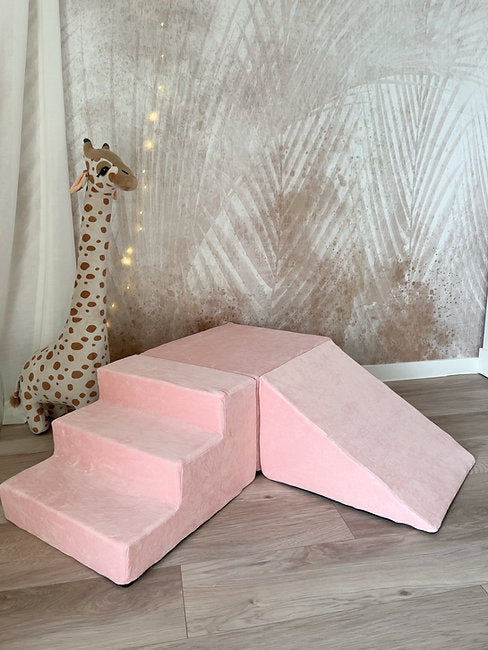 Moje. Moje. Foam Speelset - 3 elementen - Soft Velvet - Light Pink - Decomusy
