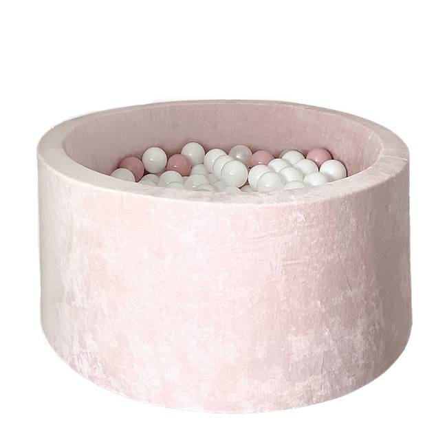 Moje. Moje. Ballenbad- 90x40 cm - Soft Velvet - Light Pink - Decomusy