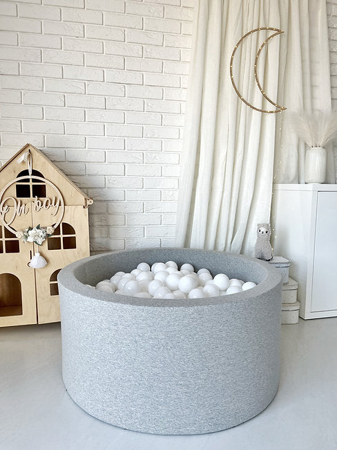 Moje. Moje. Ballenbad - 90x40 cm - Cotton - Light Grey - Decomusy