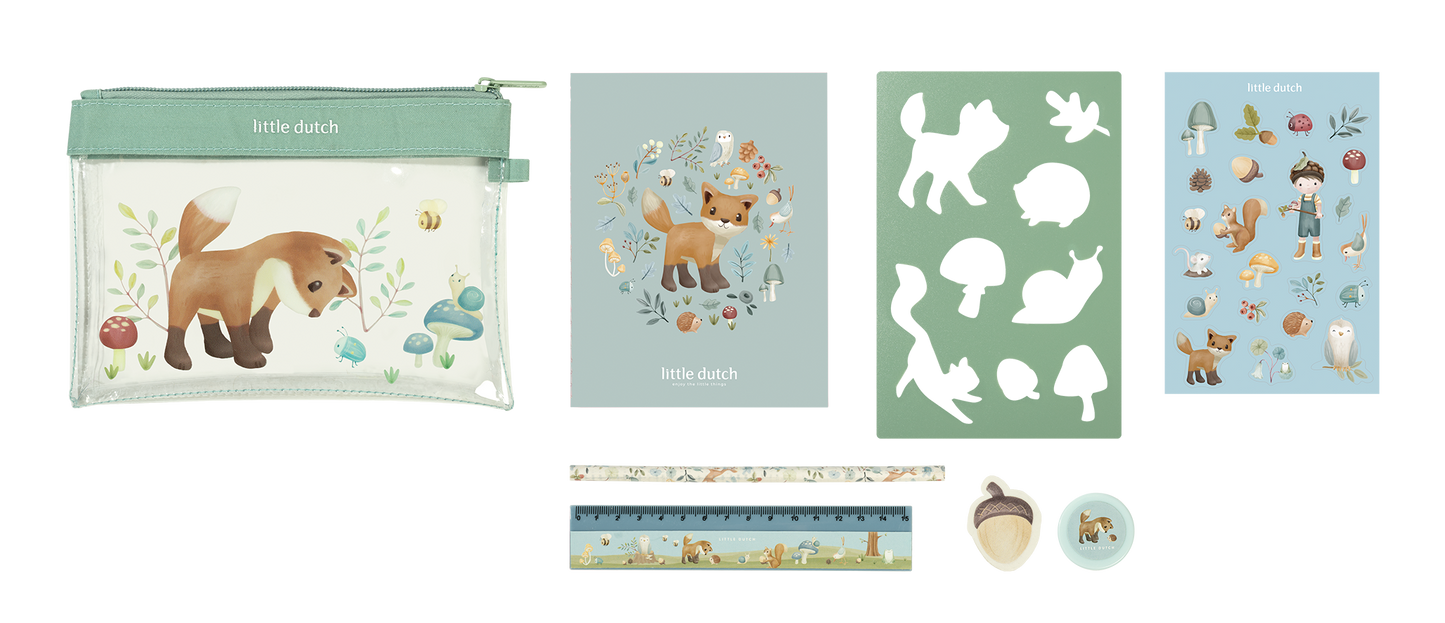 Little Dutch Little Dutch Etui met inhoud - Forest Friends - Decomusy