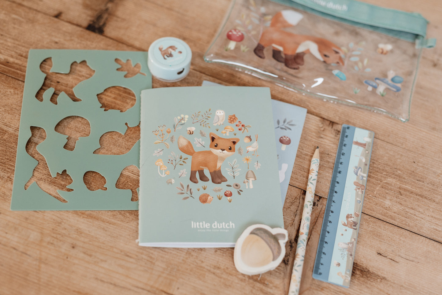 Little Dutch Little Dutch Etui met inhoud - Forest Friends - Decomusy