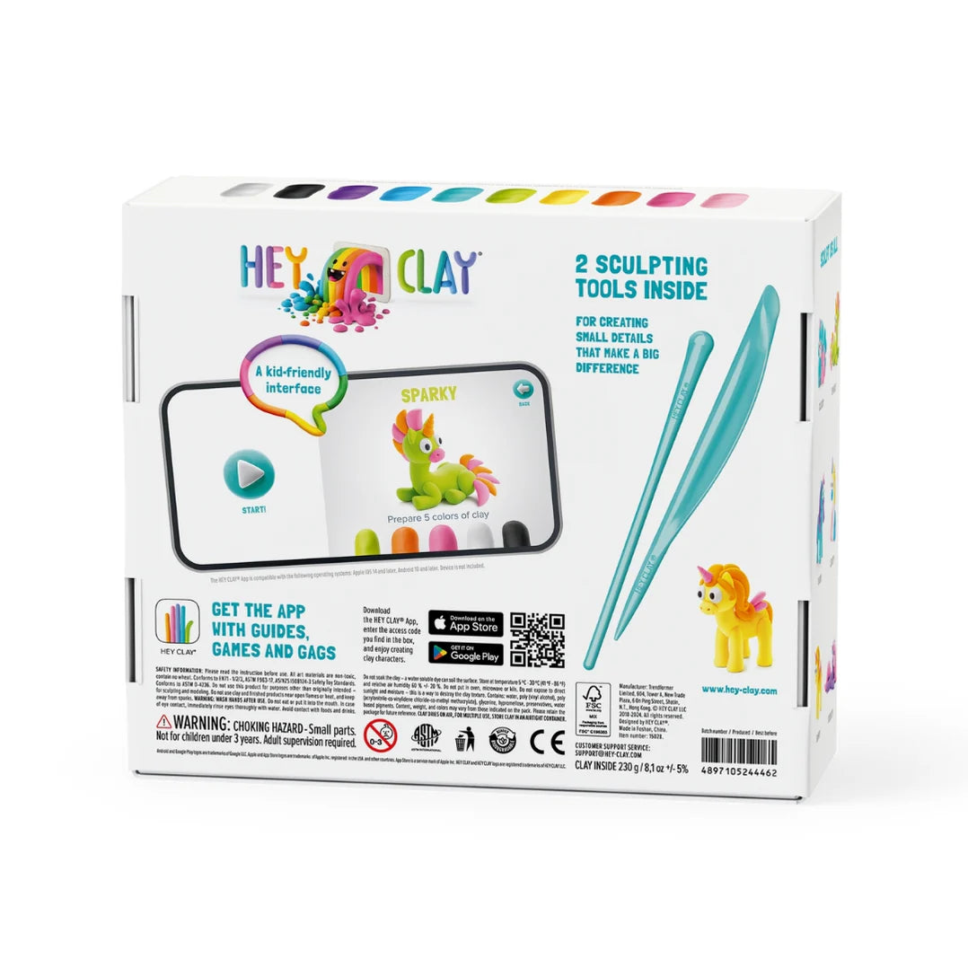 Hey Clay Hey Clay boetseerklei Unicorns - 15 pack - Decomusy