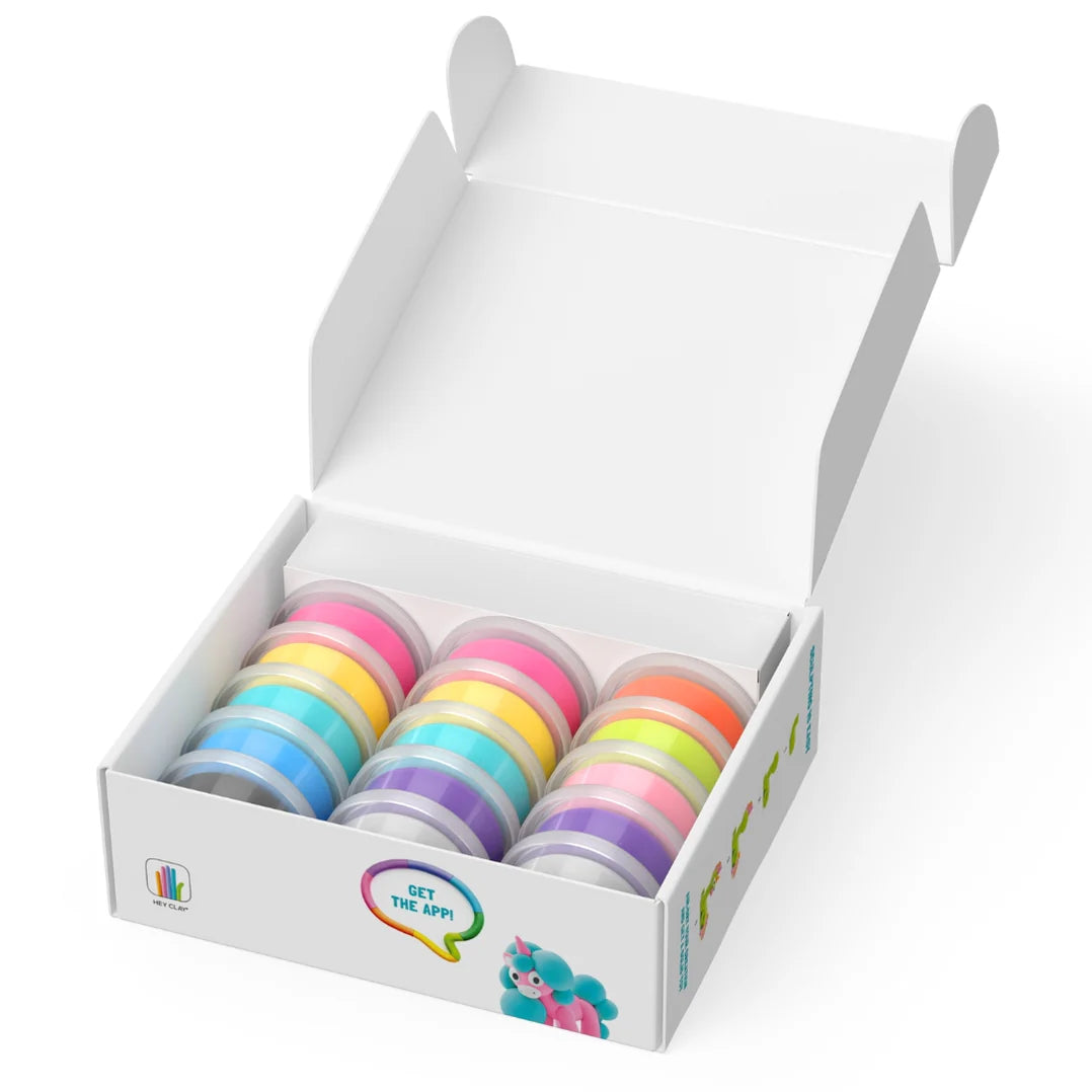 Hey Clay Hey Clay boetseerklei Unicorns - 15 pack - Decomusy