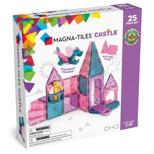 Magna-Tiles MAGNA-TILES® Kasteel 25-delige Magnetische Bouwset - Decomusy