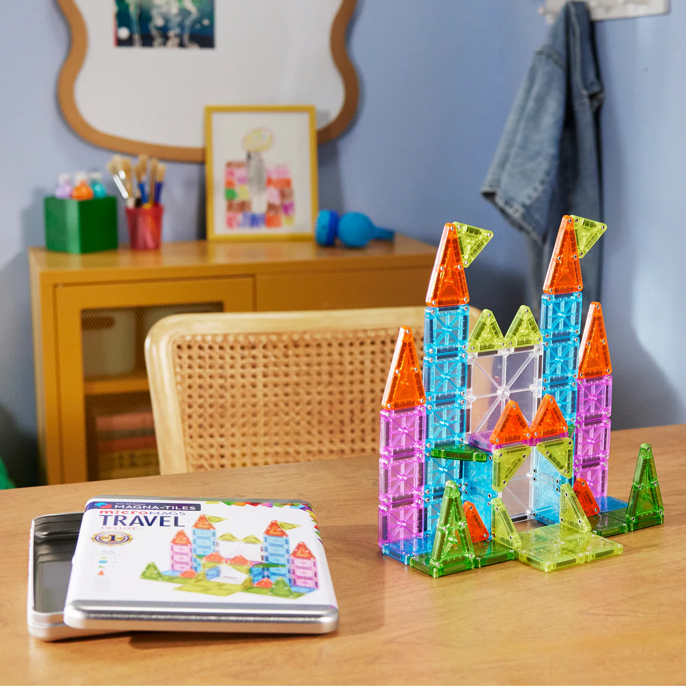 Magna-Tiles MAGNA-TILES® Reisset - Travel Set Deluxe - 55 stuks - Decomusy