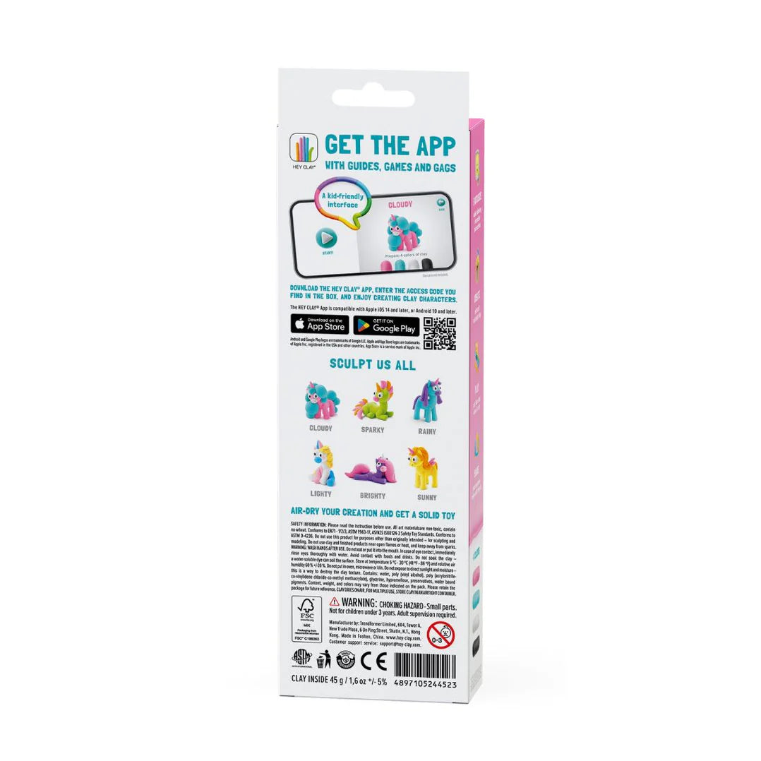 Hey Clay Hey Clay Rainbow Unicorn - Cloudy - 3 cans - Decomusy