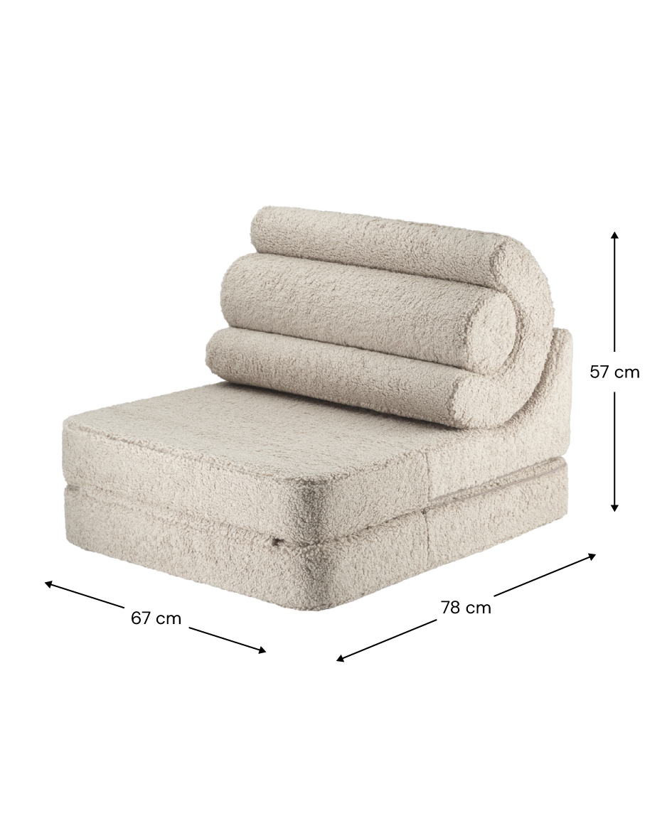 Wigiwama Wigiwama Flipster Chair Kinderfauteuil Speelset - Biscuit - Decomusy