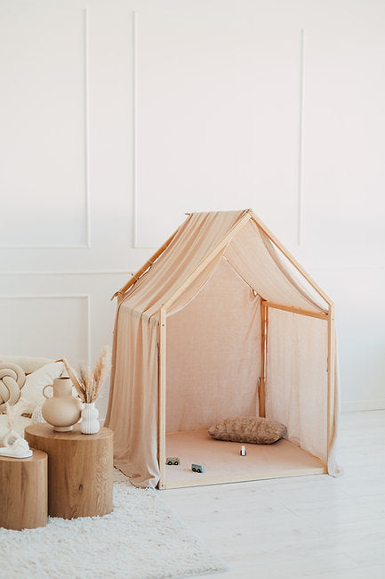 Moje. Moje. Playhouse Speelhuisje Scandi II - Beige - Decomusy