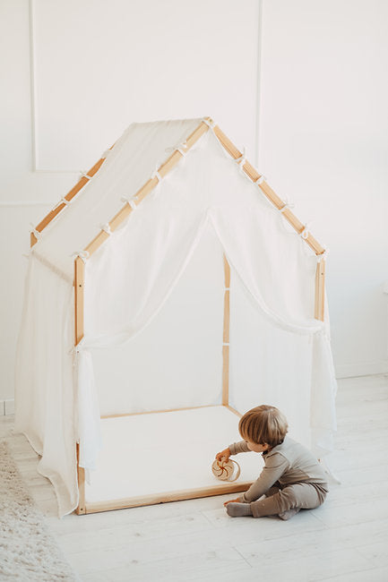 Moje. Moje. Playhouse Speelhuisje Scandi II - White - Decomusy