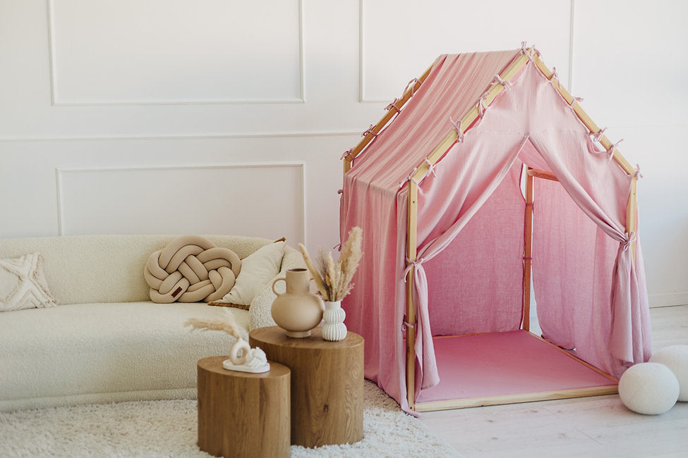 Moje. Moje. Playhouse Speelhuisje Scandi II - Pink - Decomusy