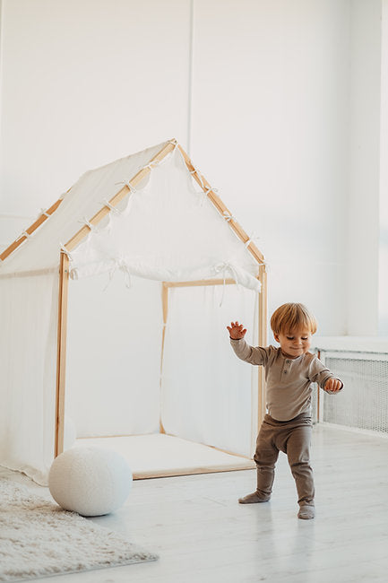 Moje. Moje. Playhouse Speelhuisje Scandi - White - Decomusy