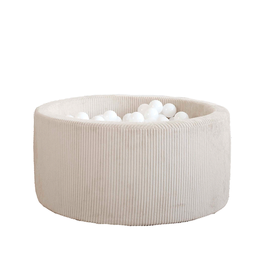 Moje. Moje. Rib Velvet Ballenbad - 90x30 cm - Grey - Decomusy