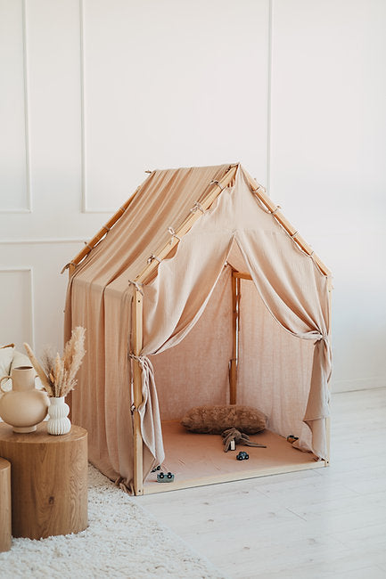 Moje. Moje. Playhouse Speelhuisje Scandi II - Beige - Decomusy