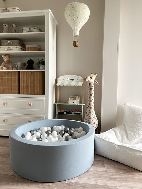 Moje. Moje. Ballenbad - 90x40 cm - Cotton - Blue - Decomusy