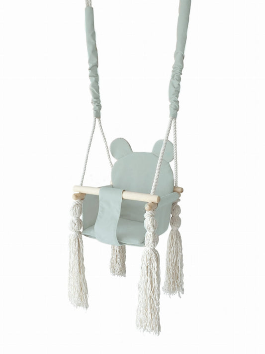 Moje. Moje Babyschommel Teddybeer - Mint - Decomusy