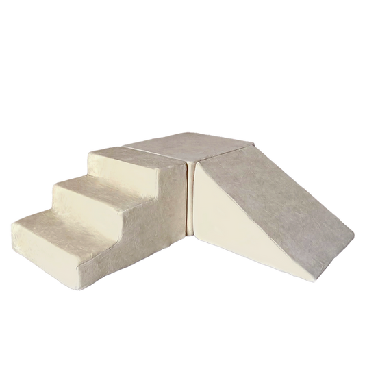 Moje. Moje. Foam Speelset - 3 elementen - Soft Velvet - Ecru - Decomusy