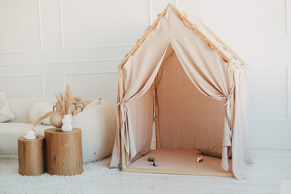 Moje. Moje. Playhouse Speelhuisje Scandi II - Beige - Decomusy