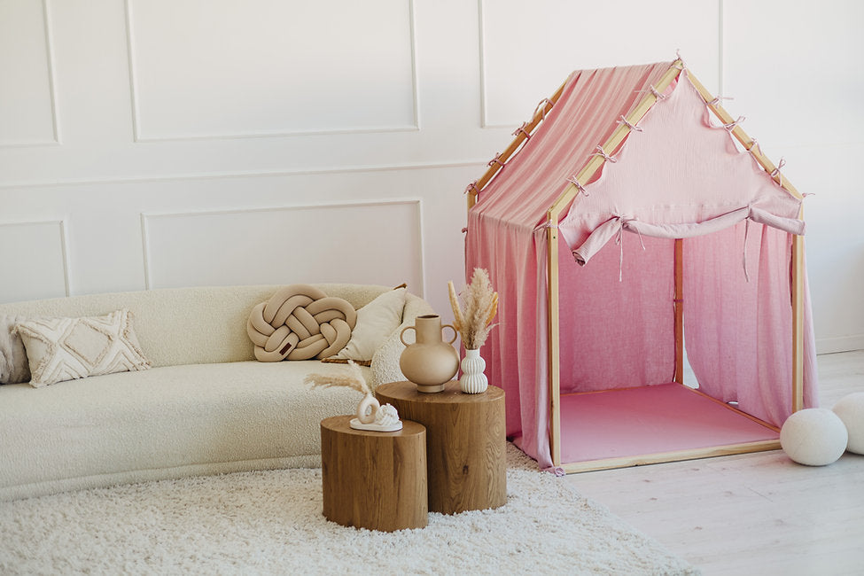 Moje. Moje. Playhouse Speelhuisje Scandi - Pink - Decomusy