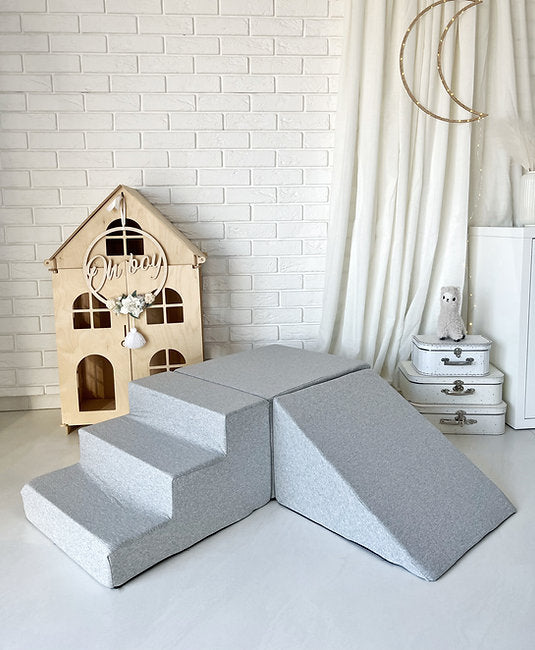 Moje. Moje. Foam Speelset 3 elementen - Cotton - Light Grey - Decomusy