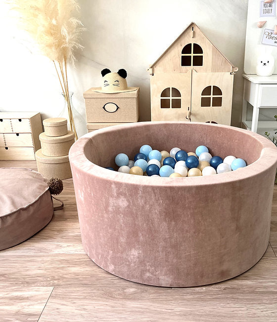 Moje. Moje. Ballenbad- 90x40 cm - Soft Velvet - Dark Beige - Decomusy