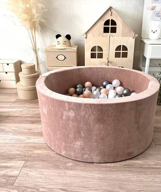 Moje. Moje. Ballenbad- 90x40 cm - Soft Velvet - Dark Beige - Decomusy