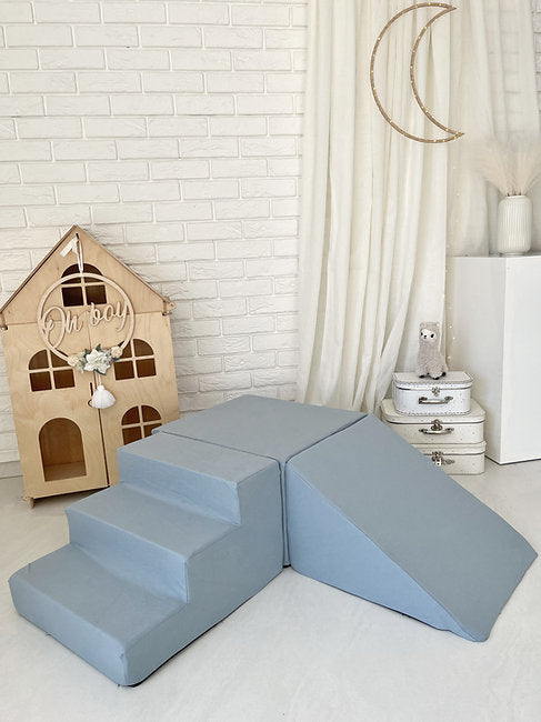 Moje. Moje. Foam Speelset 3 elementen - Cotton - Blue - Decomusy