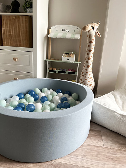 Moje. Moje. Ballenbad - 90x40 cm - Cotton - Blue - Decomusy