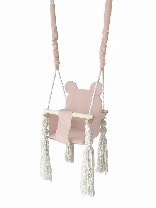 Moje. Moje Babyschommel Teddybeer - Pink - Decomusy