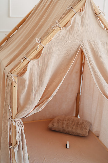 Moje. Moje. Playhouse Speelhuisje Scandi II - Beige - Decomusy