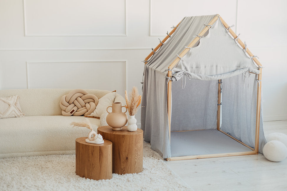 Moje. Moje. Playhouse Speelhuisje Scandi - Blue - Decomusy