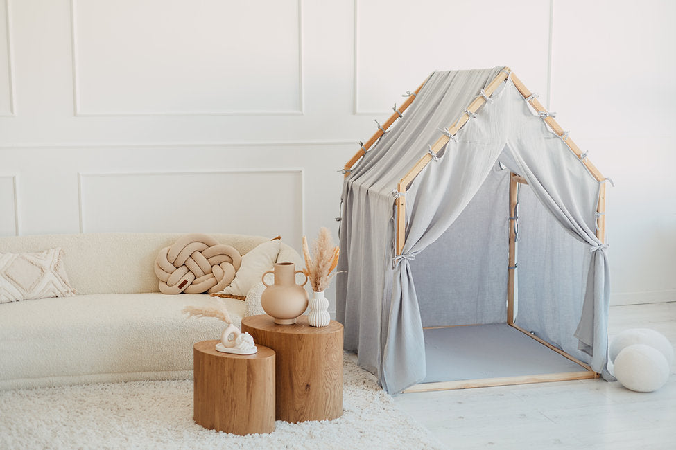 Moje. Moje. Playhouse Speelhuisje Scandi II - Blue - Decomusy