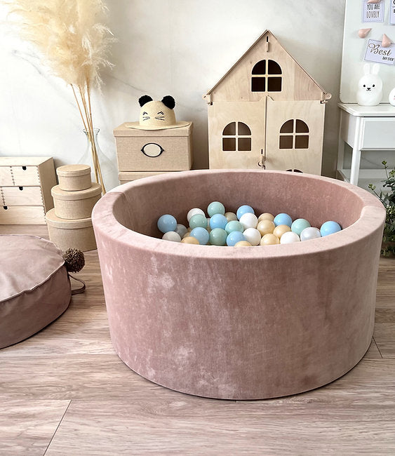 Moje. Moje. Ballenbad- 90x40 cm - Soft Velvet - Dark Beige - Decomusy