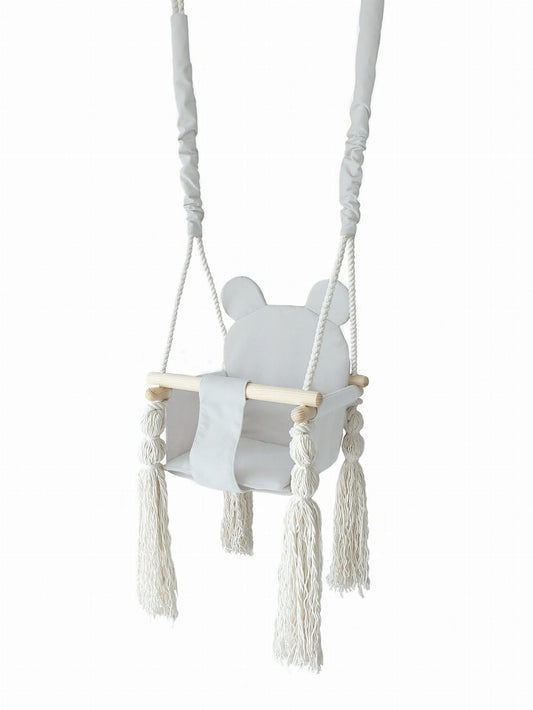 Moje. Moje Babyschommel Teddybeer - Grey - Decomusy