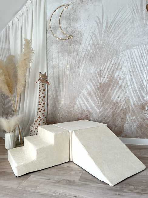 Moje. Moje. Foam Speelset - 3 elementen - Soft Velvet - Ecru - Decomusy