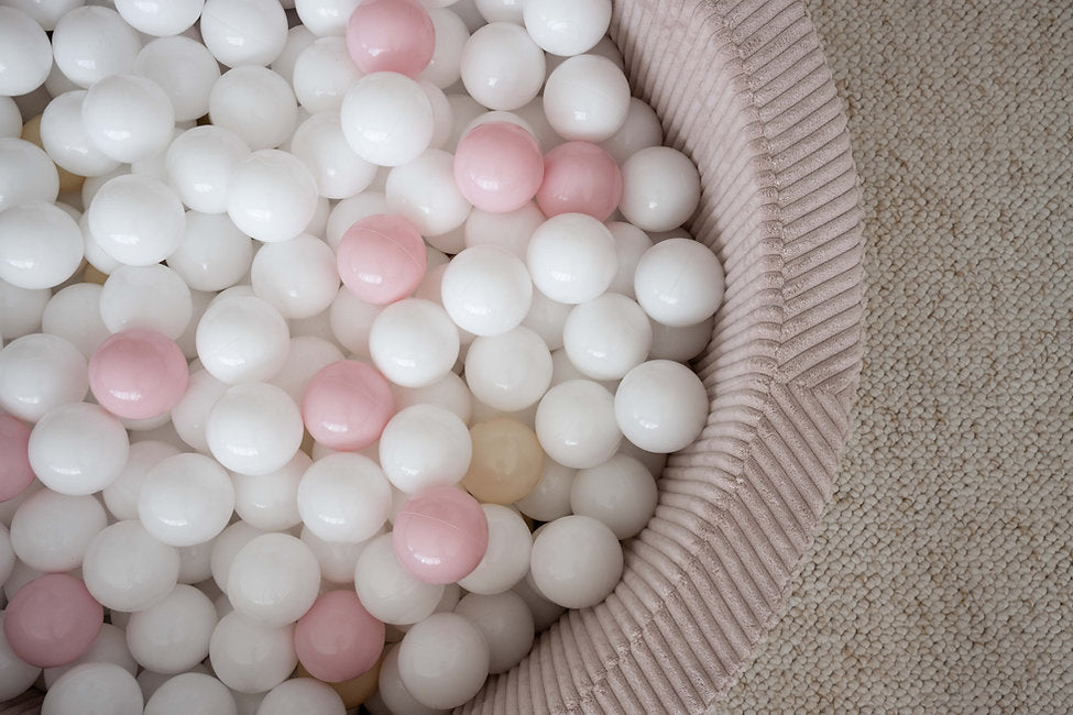 Moje. Moje. Rib Velvet Ballenbad - 90x40 cm - Dirty Pink - Decomusy