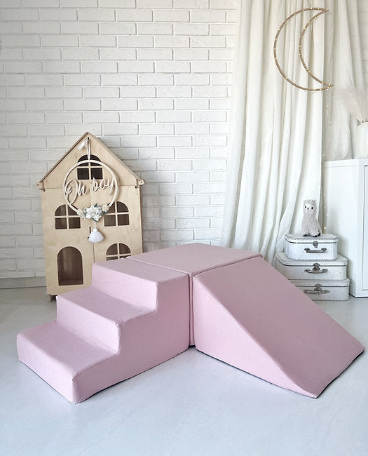 Moje. Moje. Foam Speelset 3 elementen - Cotton - Pink - Decomusy