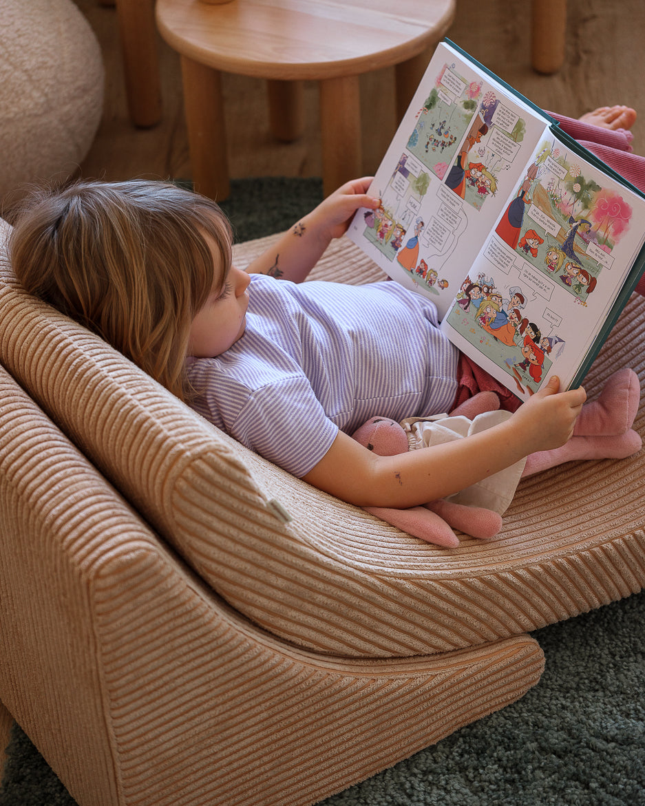 Wigiwama Wigiwama Beanbag Moon Chair Kinderfauteuil - Brown Sugar - Decomusy