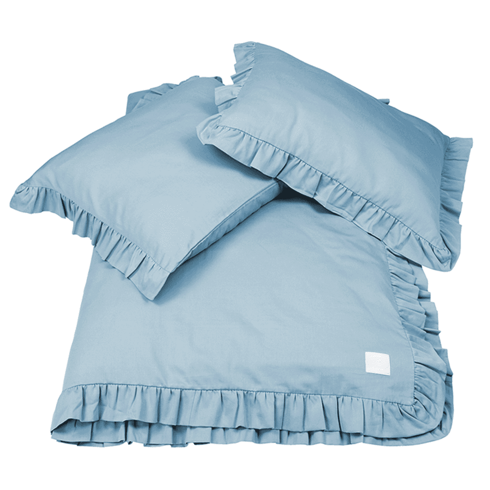 Cotton&Sweets Cotton & Sweets Dekbedovertrek Eenpersoons Margaret - Blue - Decomusy