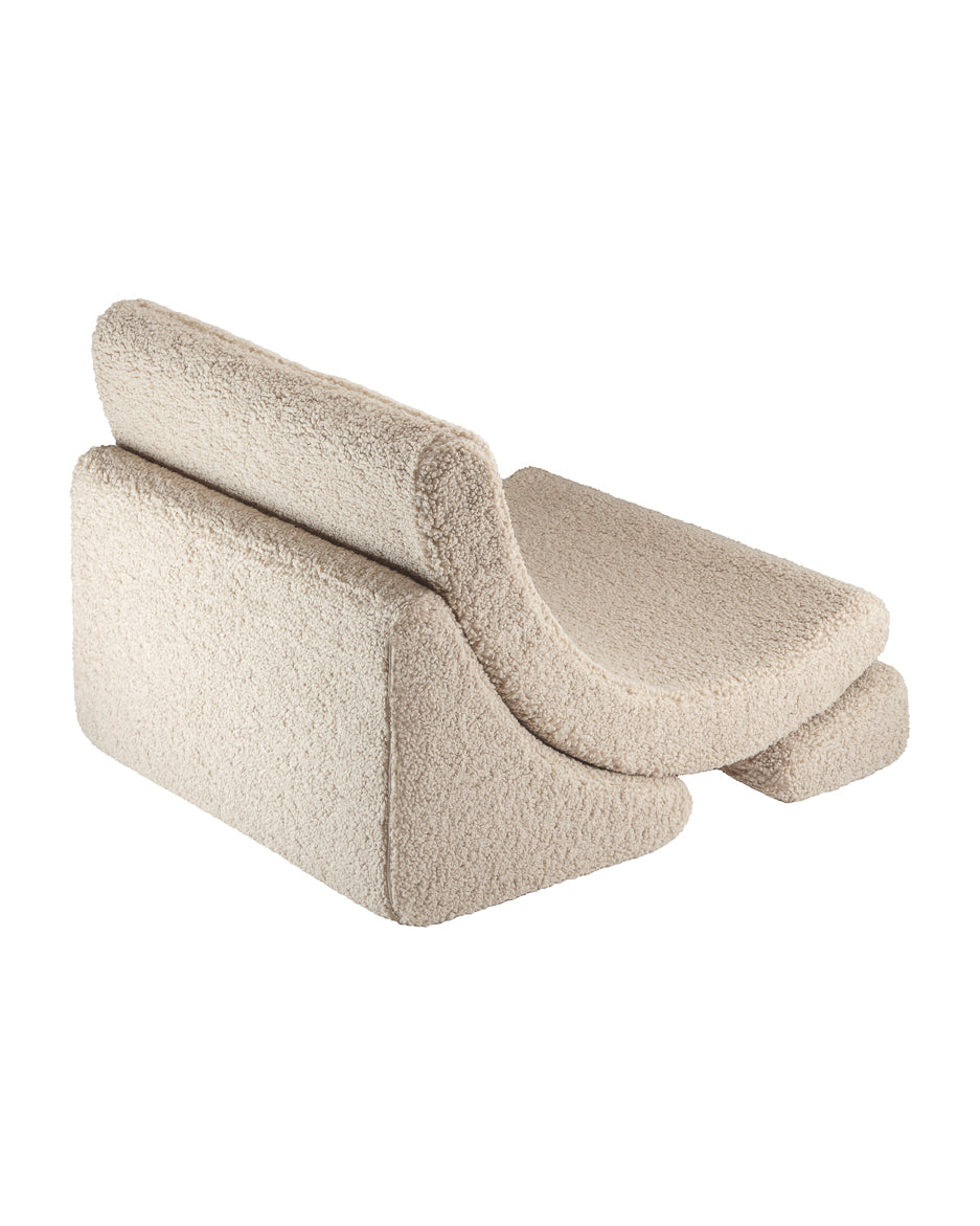 Wigiwama Wigiwama Beanbag Moon Chair Kinderfauteuil - Biscuit - Decomusy